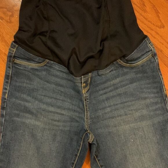 Isabel maternity Size 2 skinny jeans factory distress.  Very stretchy - Picture 2 of 10